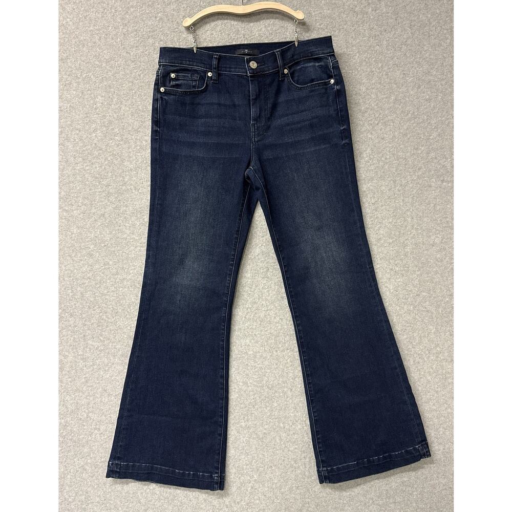 7 For All Mankind DOJO Tailorless Bootcut Jeans Woman’s Size 29 Hazel Dark Wash